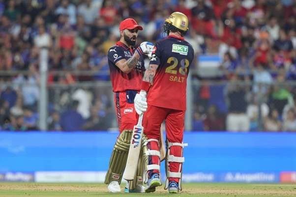RCB's Virat Kohli & Phil Salt. Pic Credits: BCCI