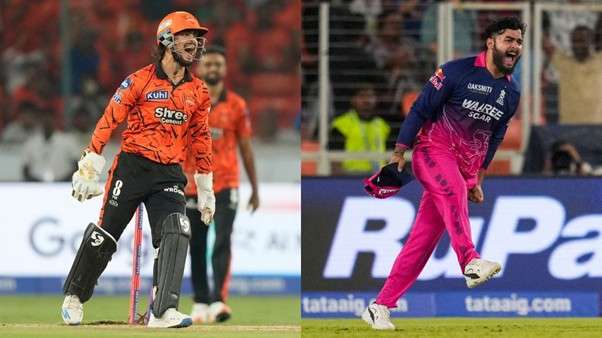 SRH's Ishan Kishan & RR's Riyan Parag. Pic Credits: PTI
