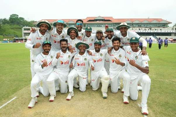 Bangladesh National Cricket Team & Taijul Islam. Pic Credits: BCB