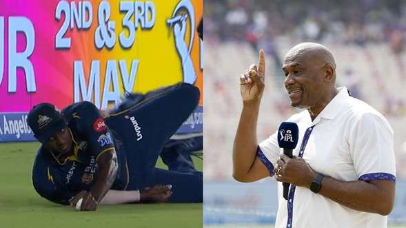 Jason Holder & Ian Bishop. Pic Credits: BCCI