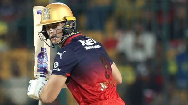 RCB's Jacob Bethell. Pic Credits: Getty Images