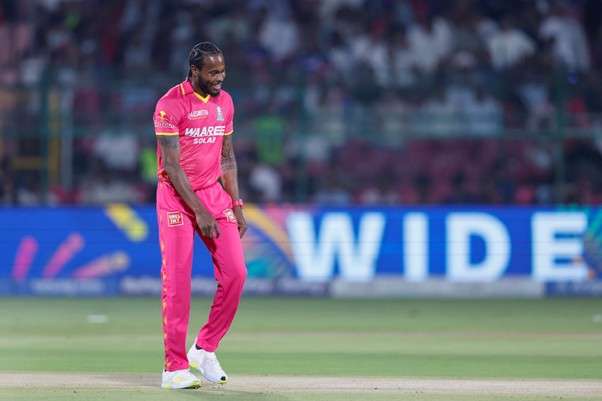 RR's Jofra Archer. Pic Credits: BCCI