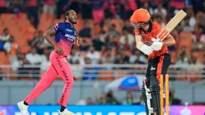RR's Jofra Archer and SRH's Travis Head. Pic Credits: BCCI