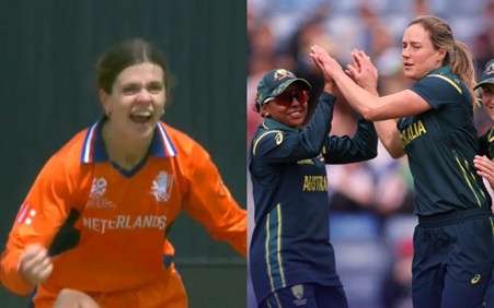 Australia vs Netherlands. Pic Credits: ICC