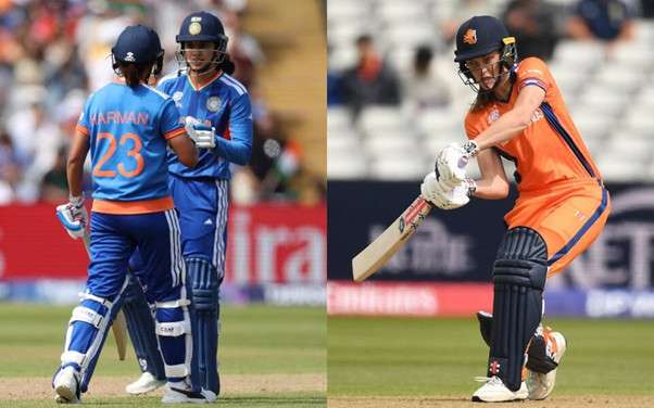 India Women vs Netherlands Women. Pic Credits: ICC