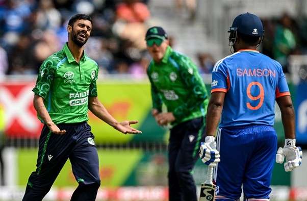 India's Sanju Samson & Ireland's Jai Moondra. Pic Credits: Getty Images