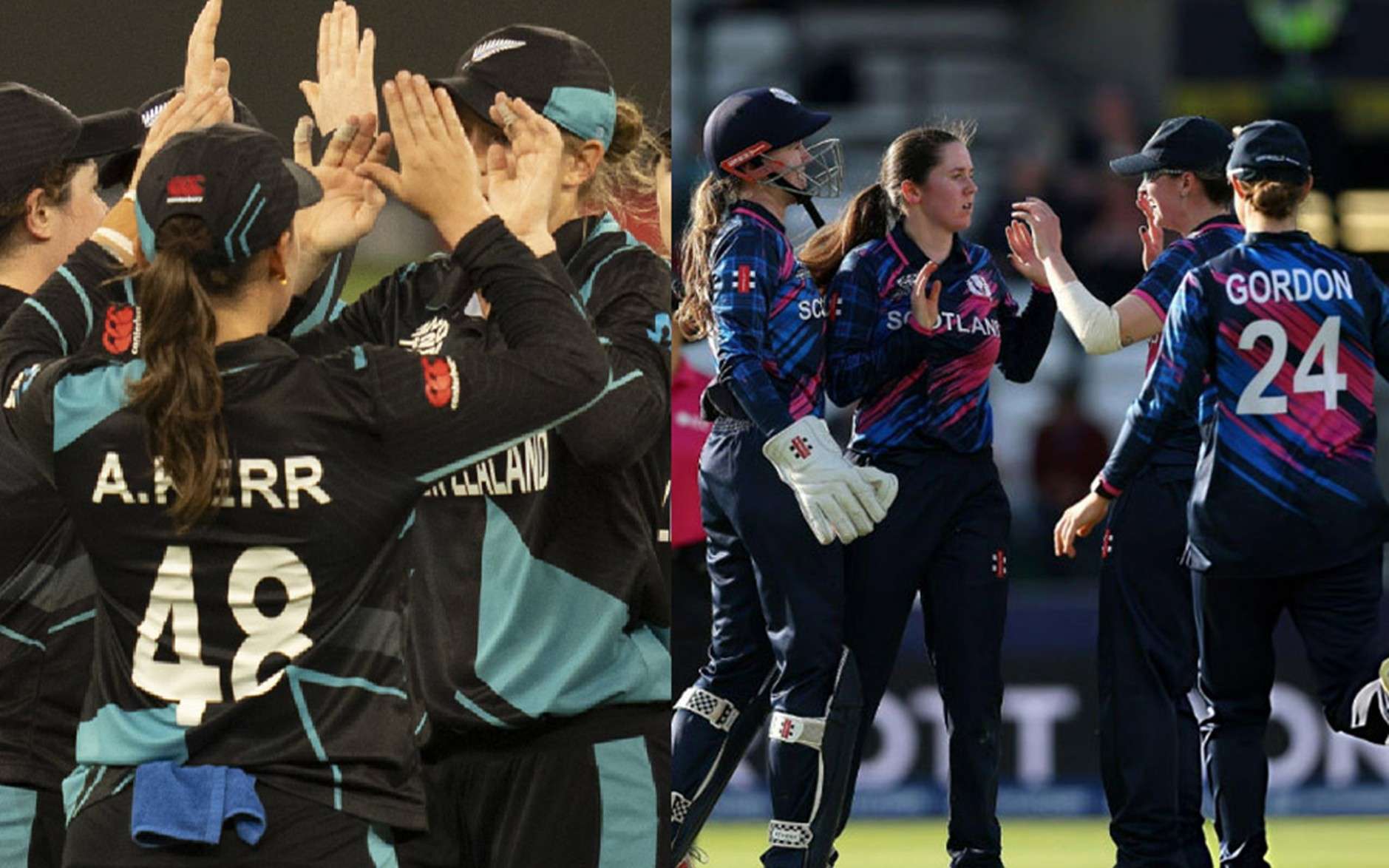 New Zealand vs Scotland. Pic Credits: ICC