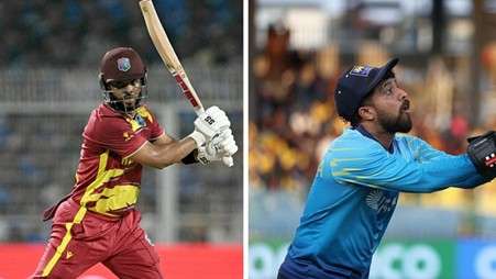 West Indies' captain Shai Hope & Sri Lanka's captain Kusal Mendis. Pic Credits: Wisden