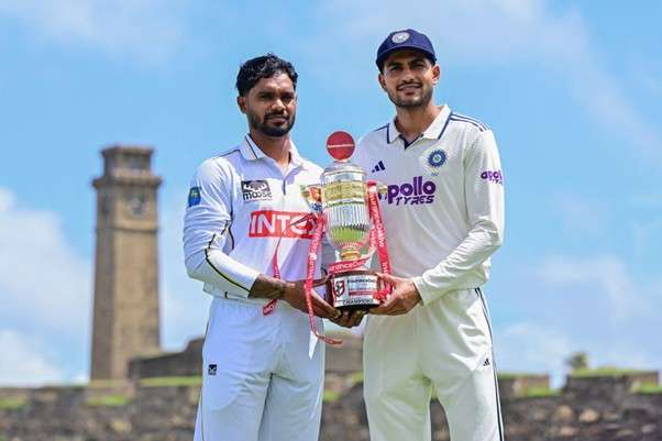 India's captain Shubman Gill and Sri Lanka's captain Dhananjay de Silva. Pic Credits: AFP
