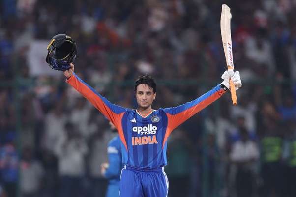 Abhishek Sharma. Pic Credits: BCCI