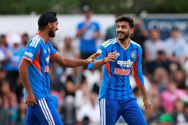 India's Axar Patel & Arshdeep Singh. Pic Credits: BCCI