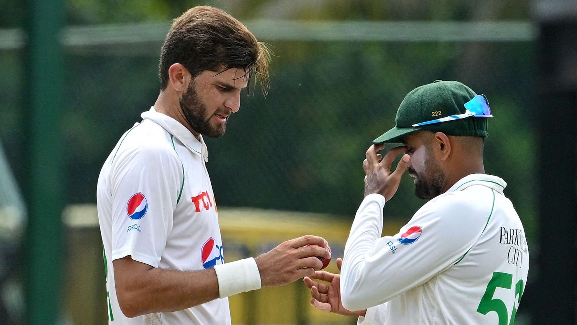 Babar Azam and Shaheen Afridi. Pic Credits: AFP