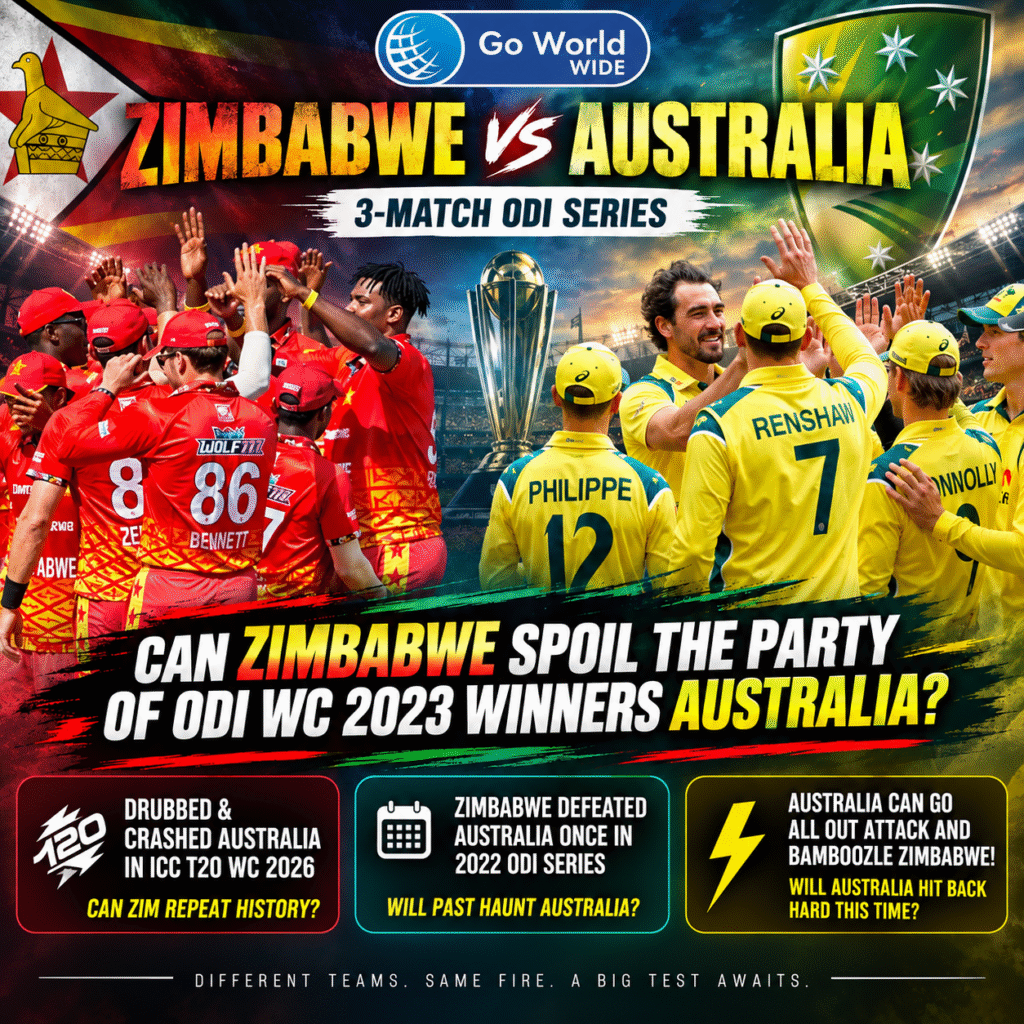 Zimbabwe vs Australia. Pic Credits: X