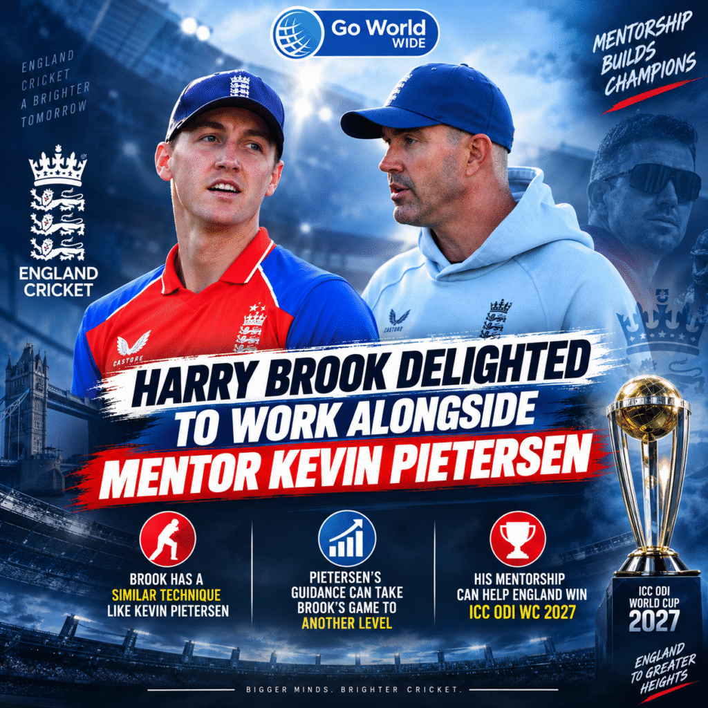 Kevin Pietersent & Harry Brook. Pic Credits: X