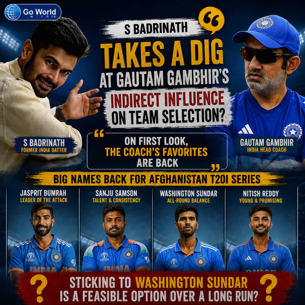 Subramaniam Badrinath's take on India's squad & Gautam Gambhir. Pic Credits: X