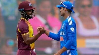 India's captain Shubman Gill and West Indies' captain Shai Hope. Pic Credits: X