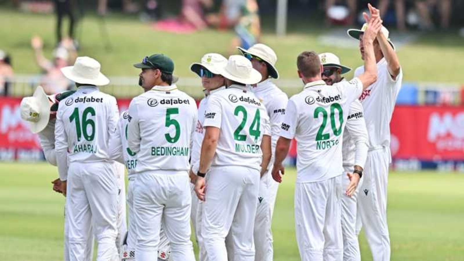 Anrich Nortje & South Africa National Cricket Team. Pic Credits: Getty Images